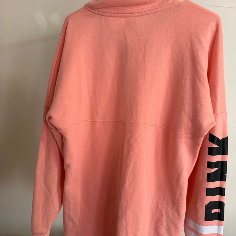 Victoria's Secret PINK Campus Fleece Quarter-Zip Sweatshirt - Picture 7 of 8